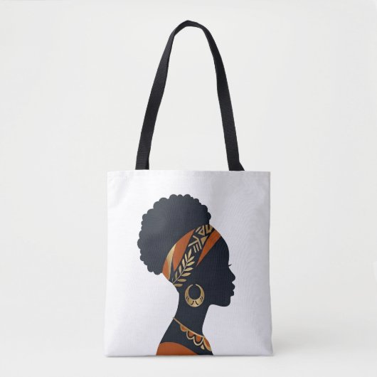 Persoonlijke Afrohemian Queen Canvas Tote Bag (Voorkant)