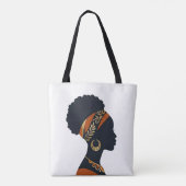 Persoonlijke Afrohemian Queen Canvas Tote Bag (Achterkant)