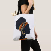 Persoonlijke Afrohemian Queen Canvas Tote Bag (Dichtbij)
