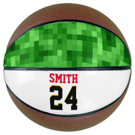 Persoonlijke afspeelplaat Groen rood zwart Basketbal