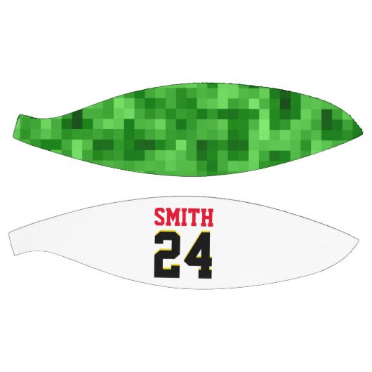 Persoonlijke afspeelplaat Groen rood zwart Basketbal (Panelen)