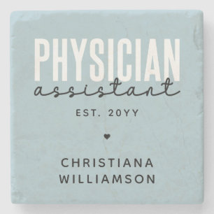 Persoonlijke afstudeercadeau Physician Assistant P Stenen Onderzetter