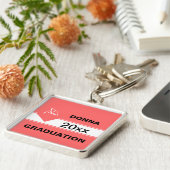 Persoonlijke afstudeercadeaus sleutelhanger (Zijkant)