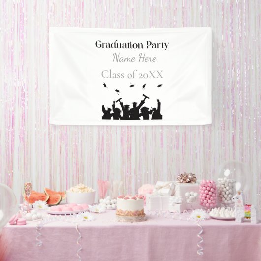 Persoonlijke Afstudeerceremonie Aangepaste Naam en Spandoek (Feest)