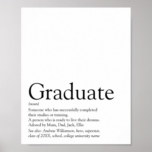 Persoonlijke Afstudeerdefinitie Modern Poster (Voorkant)