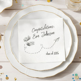Persoonlijke afstudeerfeest servetten
