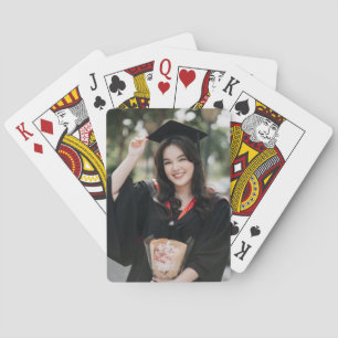 Persoonlijke afstudeerfoto als aandenken Geschenk  Pokerkaarten