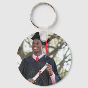 Persoonlijke afstudeerfoto als aandenken Geschenk Sleutelhanger