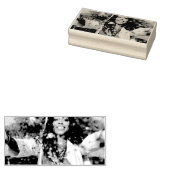 Persoonlijke afstudeerfoto en naam rubberstempel (Gestempeld)