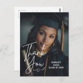 Persoonlijke afstudeerfoto | Informele handgeschre Briefkaart (Voorkant / Achterkant)