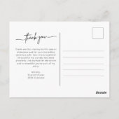 Persoonlijke afstudeerfoto | Informele handgeschre Briefkaart (Achterkant)