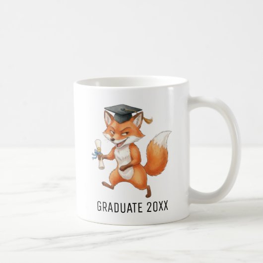 Persoonlijke afstudeerfox koffiemok (Rechts)