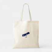Persoonlijke afstudeerklas 2024 marineblauw tote bag (Achterkant)