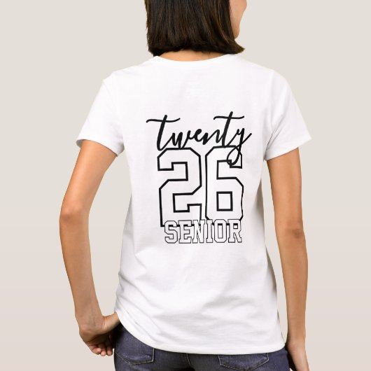 Persoonlijke afstudeerklas van jaar t-shirt (Achterkant)