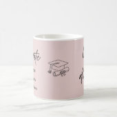 Persoonlijke afstudeermok – Elegante scriptstijl Koffiemok (Center)