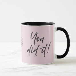 Persoonlijke afstudeermok – Elegante scriptstijl Mok