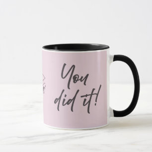 Persoonlijke afstudeermok – Elegante scriptstijl Mok