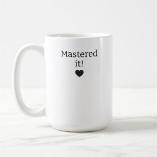 Persoonlijke afstudeermok, Mastered It 2026 Mok, Koffiemok