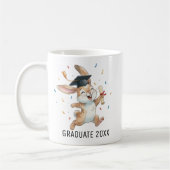 Persoonlijke afstudeerrabbit koffiemok (Links)