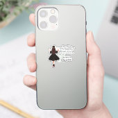 Persoonlijke afstudeersticker sticker (Telefoon)