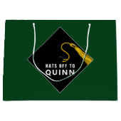 Persoonlijke afstudeertas Groen grote cadeautas (Voorkant)