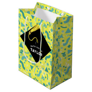 Persoonlijke afstudeertas voor middelgrote cadeaus medium cadeauzakje