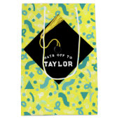 Persoonlijke afstudeertas voor middelgrote cadeaus medium cadeauzakje (Achterkant)