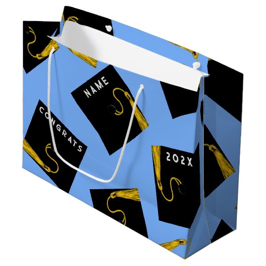 Persoonlijke afstuderen 2026 groot cadeauzakje (Voorkant Gekanteld)