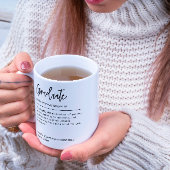 Persoonlijke Afstuderen definitie zwart-wit Koffiemok