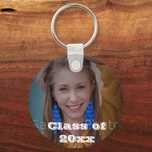 Persoonlijke Afstuderen Foto Sleutelhanger (Voorkant)