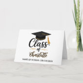 Persoonlijke afstuderen – Gefeliciteerd afgestude Kaart (Voorkant)