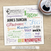 Persoonlijke Afstuderen Word Art Servet