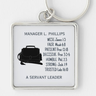 Persoonlijke aktetas-sleutelhanger voor managers sleutelhanger