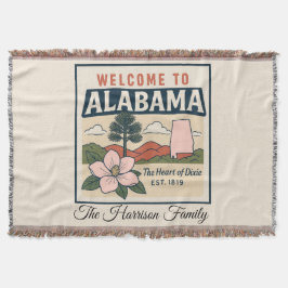 Persoonlijke Alabama Worpdeken Deken