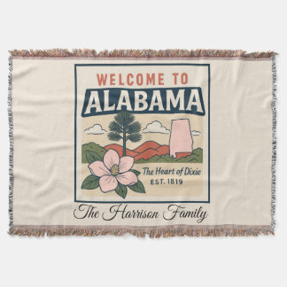 Persoonlijke Alabama Worpdeken Deken