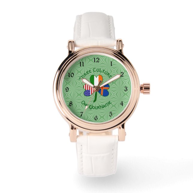 Persoonlijke Åland-eilanden Dames Horloge (Voorkant)