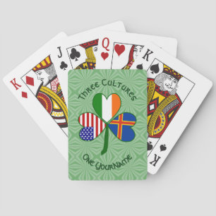 Persoonlijke Ålandeilanden Klaver  Pokerkaarten