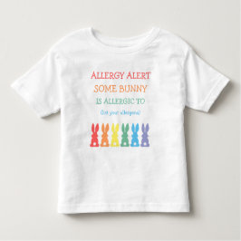 Persoonlijke alarmfase voor voedselallergie kinder shirts