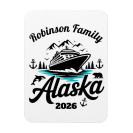 Persoonlijke Alaska-cruise-deurmarkering Magneet