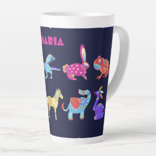 Persoonlijke Alebrije Mexicaanse dieren Folk Art Latte Mok