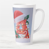 Persoonlijke alfabet 'A' Kerst  Latte Mok (Rechts)
