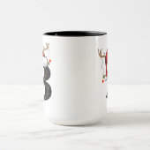 Persoonlijke alfabet 'B' Kerstmug Mok (Midden)