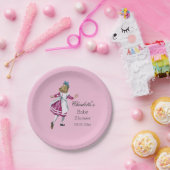 Persoonlijke Alice in het Baby shower Wonderland Papieren Bordje (Feest)