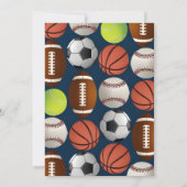 Persoonlijke All-Star Printable Sport MVP Party Kaart (Achterkant)