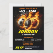 Persoonlijke All Star Sports verjaardagsfeest MVP Kaart (Voorkant)