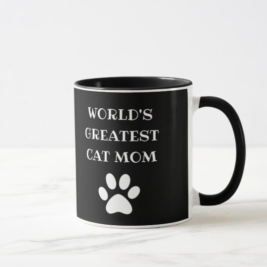 Persoonlijke Allerbeste Kattenmoeder van de Wereld Mok (Rechts)