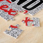 Persoonlijke alles wat ik nodig heb: liefdesvideo' legpuzzel (Zijkant)