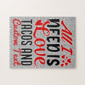 Persoonlijke alles wat ik nodig heb: liefdesvideo' legpuzzel (Horizontaal)