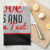 Persoonlijke alles wat ik nodig heb: liefdesvideo' theedoek (Quarter Fold)