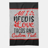 Persoonlijke alles wat ik nodig heb: liefdesvideo' theedoek (Verticaal)